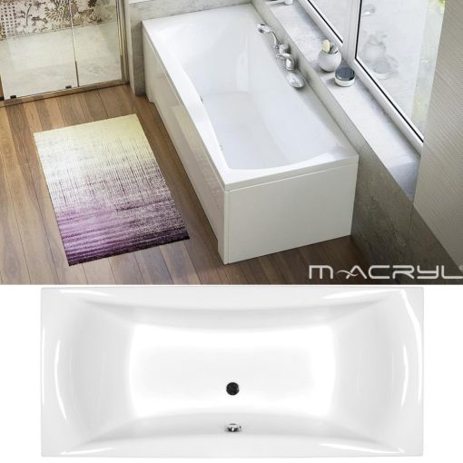 M-Acryl AMANDA 180x80 rovná akrylátová vaňa s nožičkami