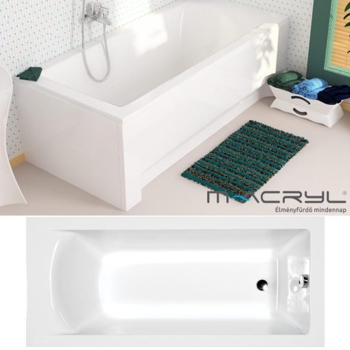 M-Acryl FRESH 170x70 rovná akrylátová vaňa s nožičkami
