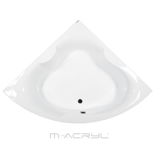 M-Acryl MELODY 150x150 symetrická zaoblená rohová akrylátová vaňa s nožičkami