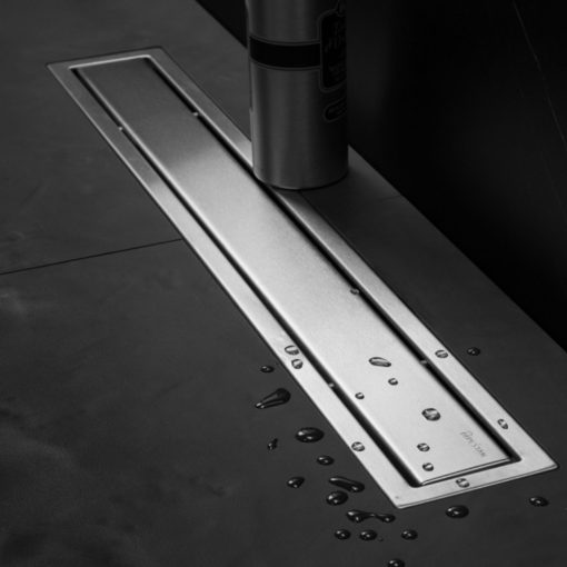 CONFLUO PREMIUM LINE 85 cm dlhý nerezový sprchový žľab s chrómovaným rámom