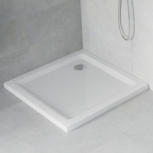 Mexen Flat Slim 70x70 hranatá plochá akrylátová sprchová vanička, výška 5 cm