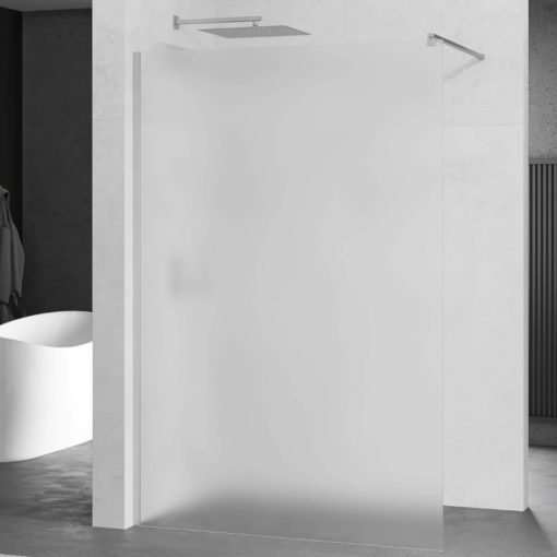 Mexen Kioto Matt Walk-In Nano 120x200, 120 cm široká matná sprchová zástena s 8 mm hrubým vodoodpudivým bezpečnostným sklom, 200 cm vysoká