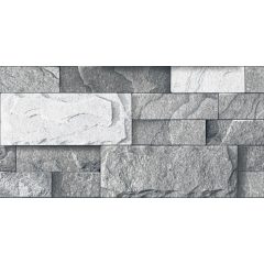   E1006 30x60 vnútorný a vonkajší nástenný obklad z porcelánového gresu, rektifikovaný, s 3D kamenným vzorom