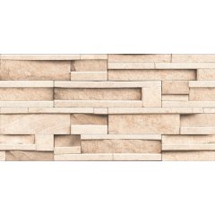   E1341 30x60 vnútorný a vonkajší nástenný obklad z porcelánového gresu, rektifikovaný, s 3D kamenným vzorom