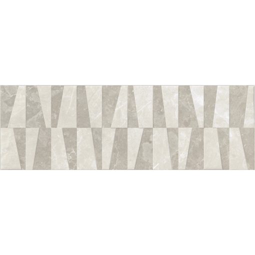 Enzo Perla Decor 25x75 lesklý/matný 3D rektifikovaný nástenný keramický obklad