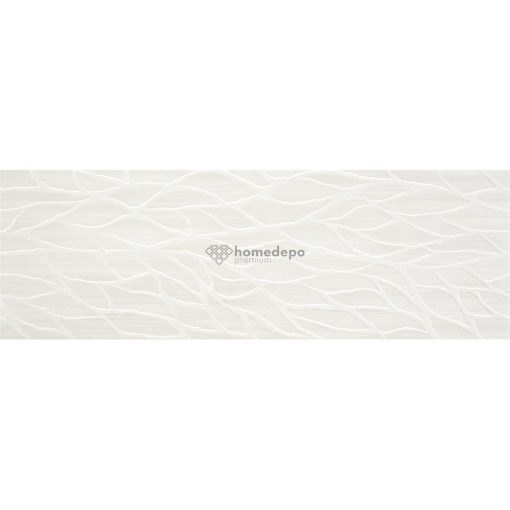 DURSTONE ORNAMENTA WHITE 40x120 cm 3D nástenný obklad s listovým vzorom