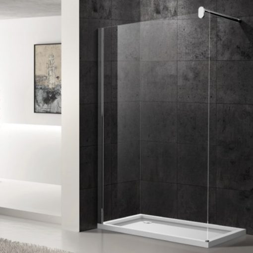 Bella Casa WALK-IN NANO 120x190, 120 cm široká univerzálna sprchová zástena so 6 mm hrubým vodoodpudivým bezpečnostným sklom, výška 190 cm