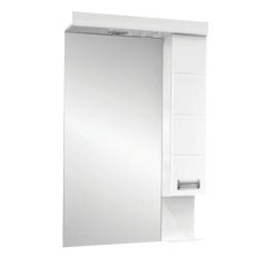   LEDA 55/65/75 cm široká kúpeľňová zrkadlová skrinka s integrovaným LED osvetlením, MDF police