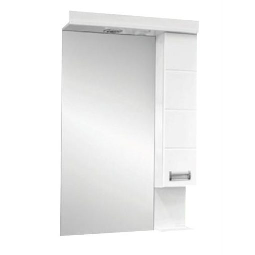 LEDA 55/65/75 cm široká kúpeľňová zrkadlová skrinka s integrovaným LED osvetlením, MDF police