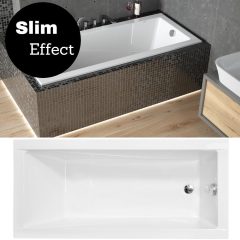   Besco MODERN SLIM 140/150/160/170/180 cm dlhá rovná akrylátová vaňa