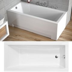   Besco MODERN 120/130/140/150/160/170/180 cm dlhá rovná akrylátová vaňa