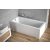 Besco MODERN 120/130/140/150/160/170/180 cm dlhá rovná akrylátová vaňa