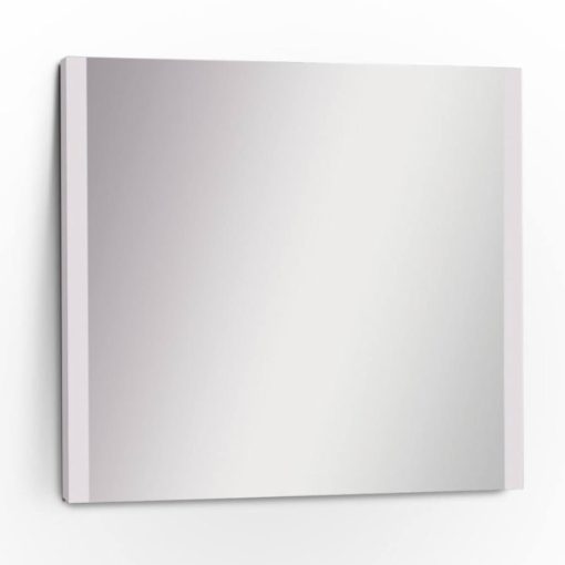 Wellis Elois White 60 cm široké nástenné kúpeľňové zrkadlo s bielym MDF rámom